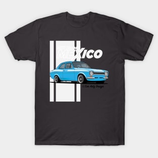 Mk1 Escort Mexico (Blue + White) T-Shirt